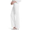 imageNYDJ Womens Wide Leg Trouser with Clean HemOptic White