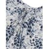 image:imageNYDJ Womens Petite Size Pintuck Pleat Back BlouseSnow Cat Forever Blue