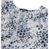 image:imageNYDJ Womens Petite Size Pintuck Pleat Back BlouseSnow Cat Forever Blue