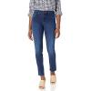 image:imageNYDJ Womens Petite Size Uplift Alina Skinny Jean in Future Fit DenimDeep Optic White
