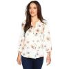 image:imageNYDJ Womens Petite Size Pintuck Pleat Back BlouseAmalfi Floral Sugar