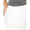 image:imageNYDJ Womens Plus Size Briella Roll Cuff Denim ShortsOptic White