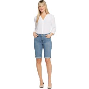 image:imageNYDJ Womens Briella Roll Cuff Denim ShortsHeyburn
