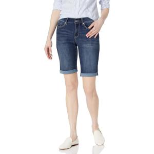 image:imageNYDJ Womens Briella Roll Cuff Denim ShortsJunipero