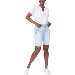 image:imageNYDJ Womens Briella Roll Cuff Denim ShortsPalm Desert