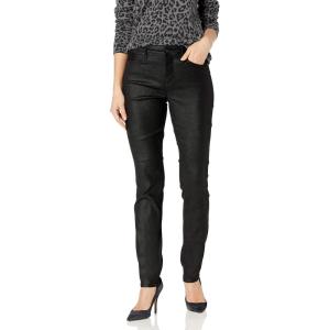 image:imageNYDJ Womens Petite Size Alina Skinny Faux Suede JeansEvening Tide