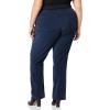 image:imageNYDJ Womens Plus Size Marilyn Straight Leg Velvet JeanPeacoat