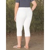 image:imageNYDJ Womens Plus Size Marilyn Straight Crop Cuff JeanOptic White