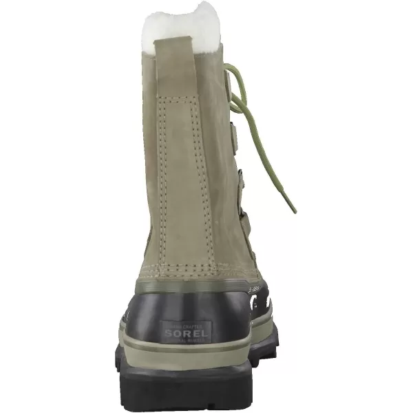 Sorel Mens Caribou Warm Lining MidCalf BootsGreen Sage Black