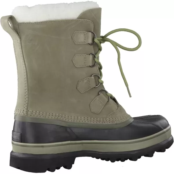 Sorel Mens Caribou Warm Lining MidCalf BootsGreen Sage Black