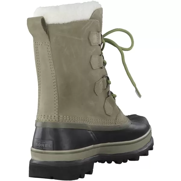 Sorel Mens Caribou Warm Lining MidCalf BootsGreen Sage Black