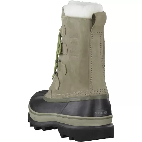 Sorel Mens Caribou Warm Lining MidCalf BootsGreen Sage Black