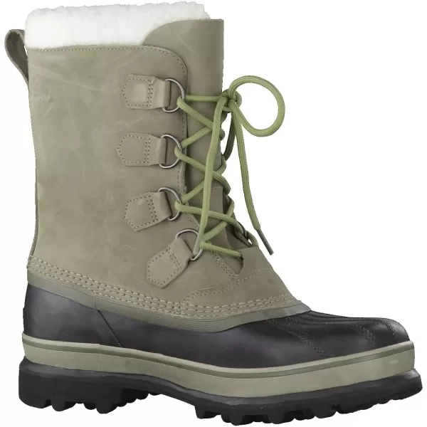 Sorel Mens Caribou Warm Lining MidCalf BootsGreen Sage Black