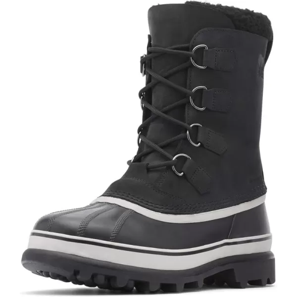 Sorel Mens Caribou Warm Lining MidCalf BootsBlack  Dark Stone