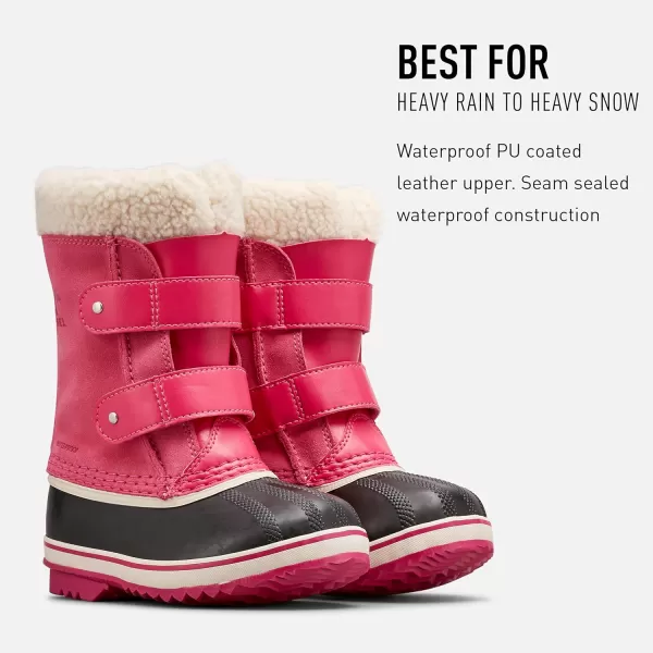 Sorel Childrens 1964 Pac Strap Boot  Waterproof Winter BootsTropic Pink