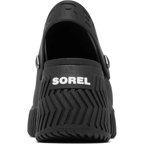 Sorel Womens One Streetworks Heel Clog SandalsBlack  Sea Salt