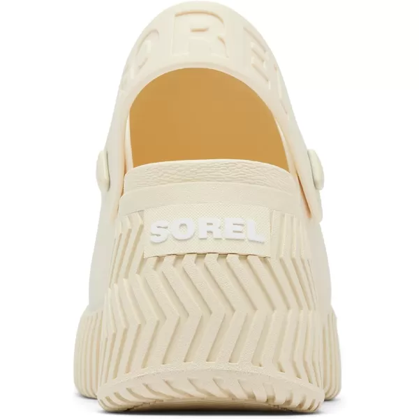 Sorel Womens One Streetworks Heel Clog SandalsHoney White  Sea Salt