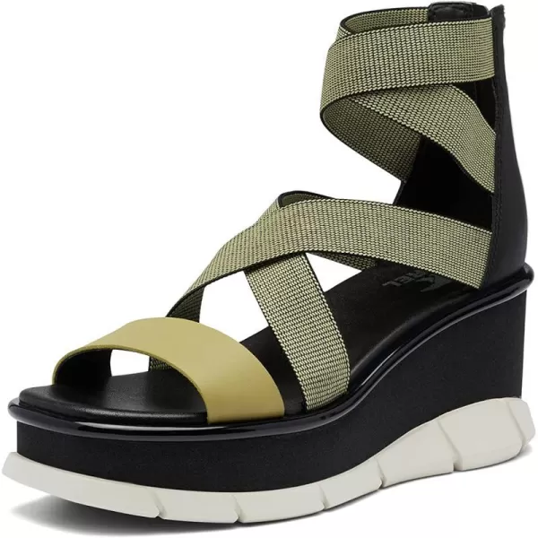 Sorel Womens Joanie III Sport Strap SandalsOlive Shade Black