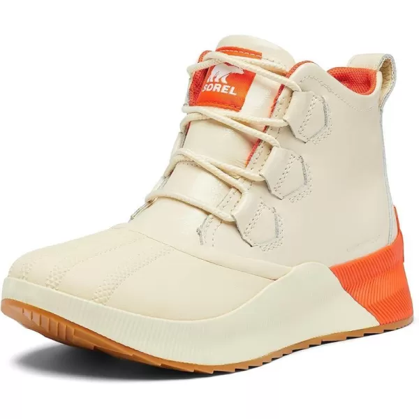 Sorel Womens Out N About III Classic Boot  Waterproof Leather amp Suede Winter BootsBleached Ceramic Optimized Orange