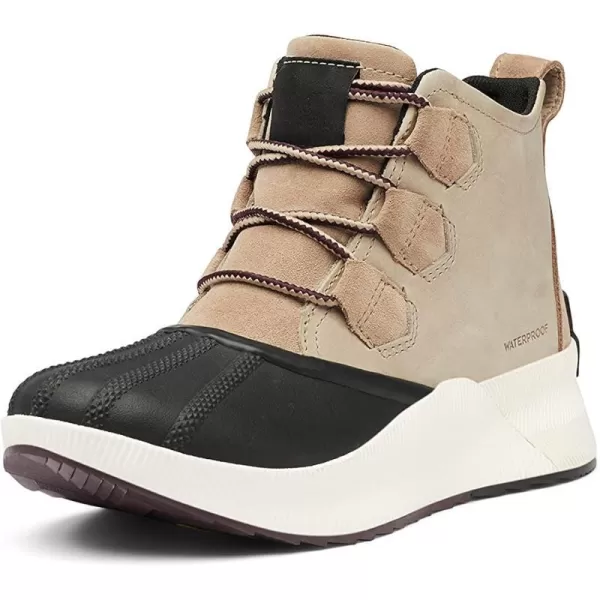 Sorel Womens Out N About III Classic Boot  Waterproof Leather amp Suede Winter BootsOmega Taupe Black