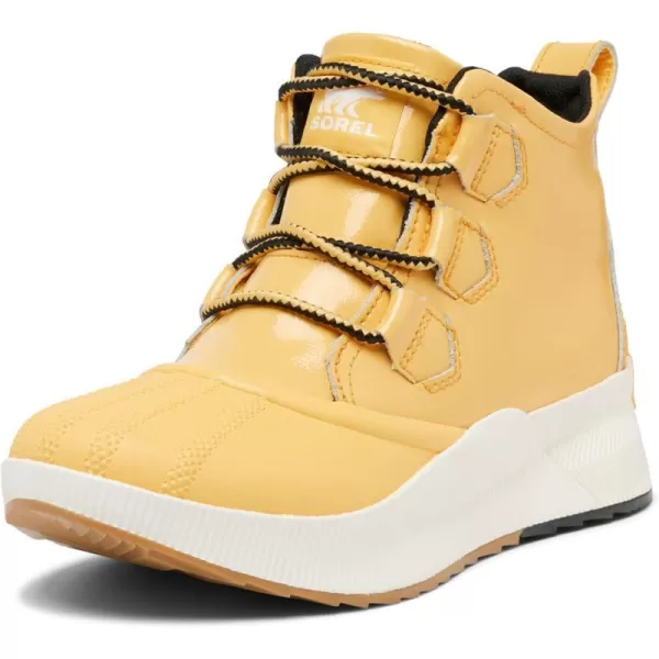 Sorel Womens Out N About III Classic Boot  Waterproof Leather amp Suede Winter BootsYellow Ray Sea Salt