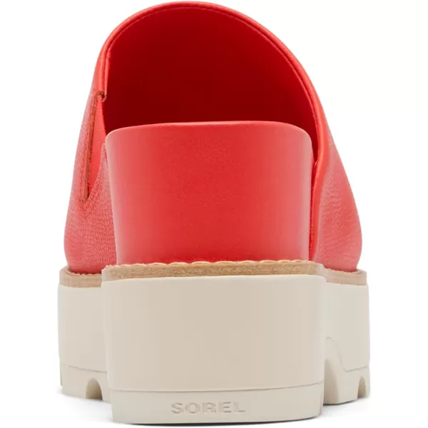 Sorel Womens Joanie IV Slide Wedge SandalsRed Glo  Sea Salt