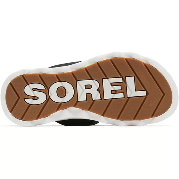 Sorel Womens Viibe Twist Slide SandalsBlack  Sea Salt