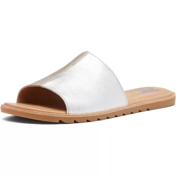 Sorel Ella II Block Slide Sandals for WomenPure Silver