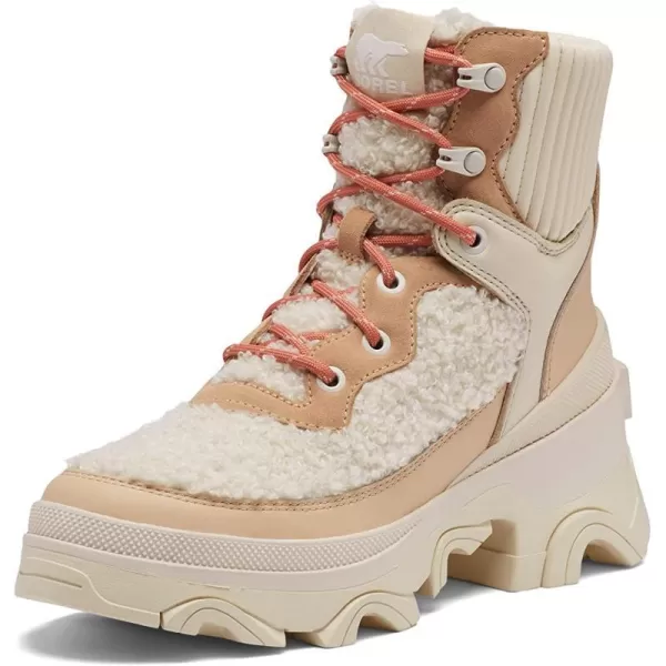 Sorel Womens Brex Cozy Lace Waterproof BootNova Sand Sea Salt