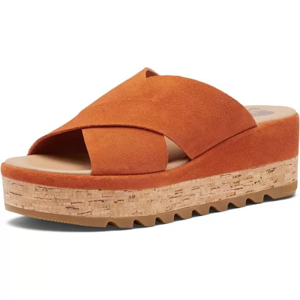 Sorel Womens Cameron Flatform Mule SandalsDesert Sun Gum 17