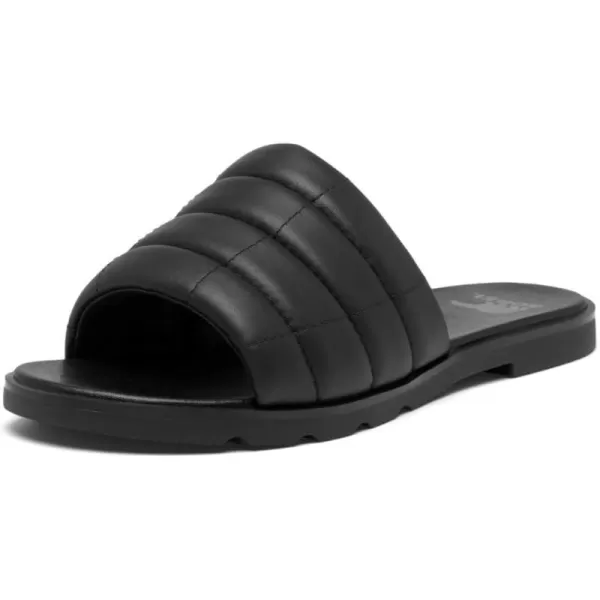 Sorel Womens Ella lll Slide SandalsBlack  Black