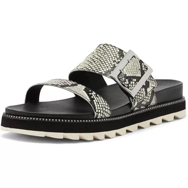 Sorel Womens Roaming Slide Sandal  Black SnakeBlack Snake