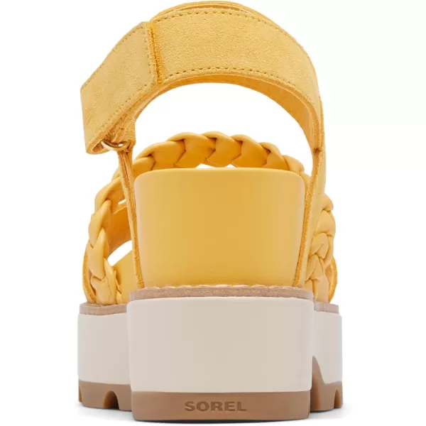 Sorel Womens Joanie IV Slingback Wedge SandalsYellow Ray  Honey White