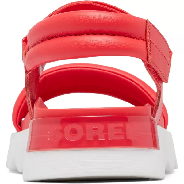 Sorel Womens Viibe SandalsRed Glo  White