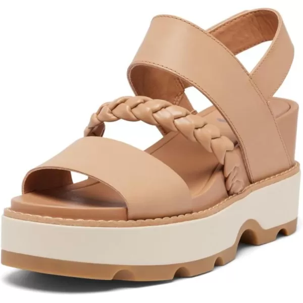 Sorel Womens Joanie IV Slingback Wedge SandalsHonest Beige  Bleached Ceramic