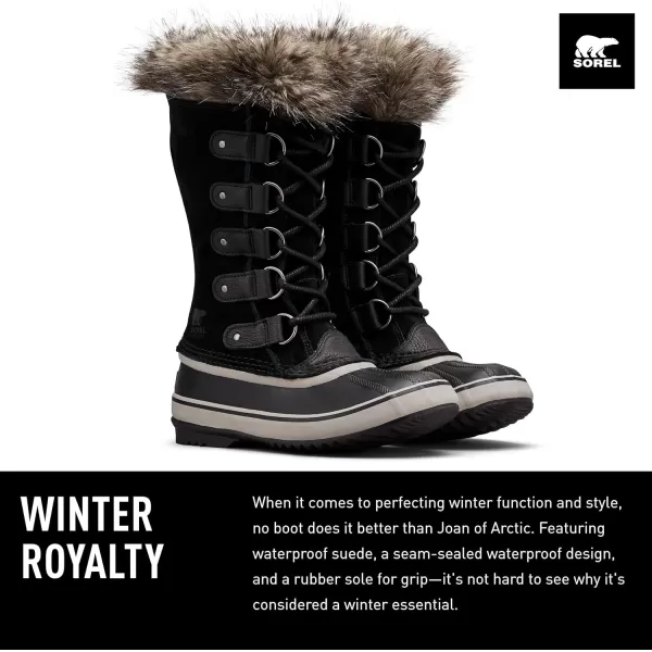 Sorel Womens Joan of Arctic Wp Snow BootsBlack Quarry