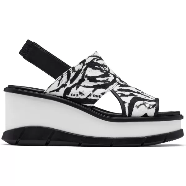 Sorel Womens Joanie III Slingback SandalsWhiteBlack