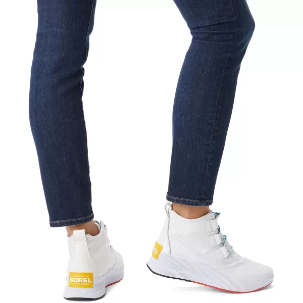 Sorel Womens Out N About Iii ClassicWhite  Cyber Yellow