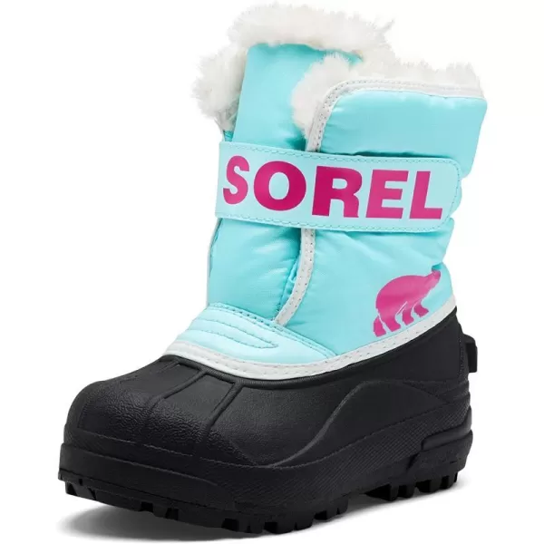 SOREL  Youth Snow Commander Snow Boots for KidsOcean Surf Cactus Pink