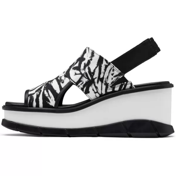 Sorel Womens Joanie III Slingback SandalsWhiteBlack