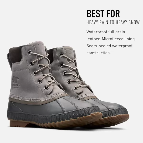 SOREL  Mens Cheyanne II Waterproof Insulated Winter BootQuarry Buffalo