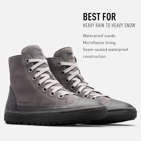 SOREL  Mens Cheyanne Metro Hi Waterproof Insulated Winter SneakerGrey Quarry