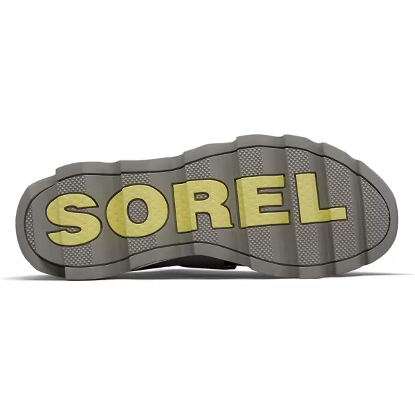 SOREL  Womens Kinetic Sneak Knit Sneaker with Scalloped Sole and Stretch StrapsGrey Dove