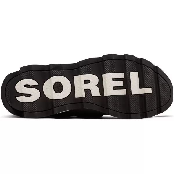 SOREL  Womens Kinetic Sneak Knit Sneaker with Scalloped Sole and Stretch StrapsGrey Quarry