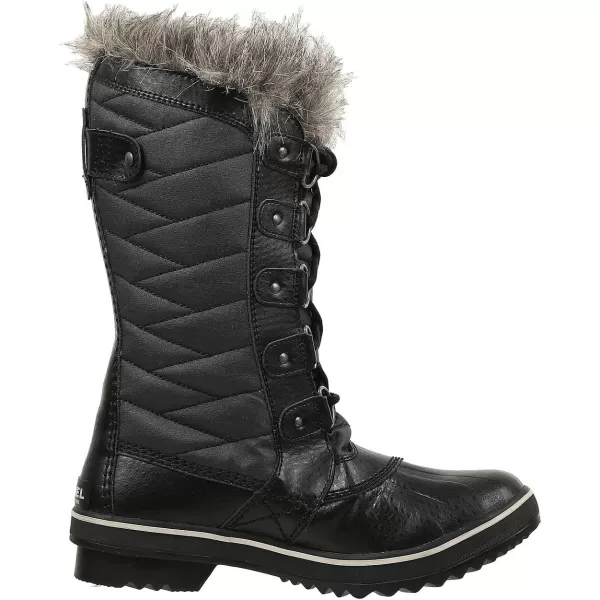 SOREL  Womens Tofino II Waterproof Insulated Winter Boot with Faux Fur CuffBlackstone