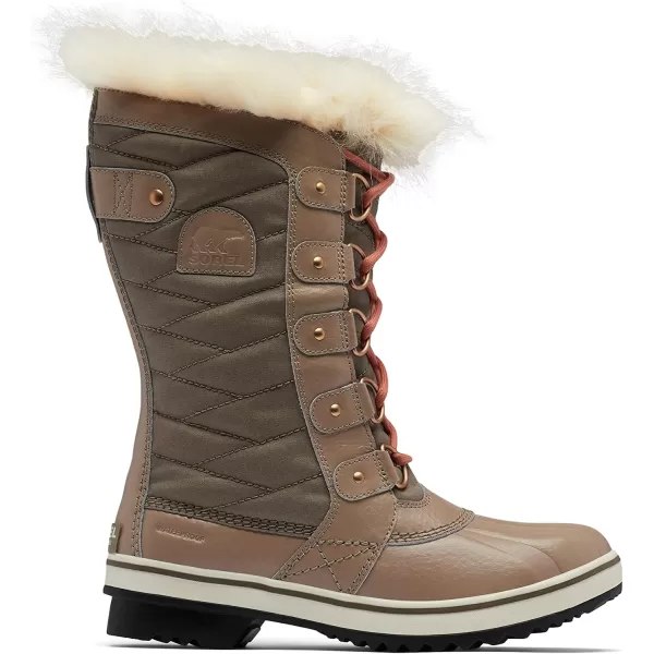 SOREL  Womens Tofino II Waterproof Insulated Winter Boot with Faux Fur CuffOmega TaupeParadox Pink