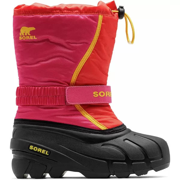 SOREL  Youth Flurry Winter Snow Boots for KidsPoppy Red Cactus Pink