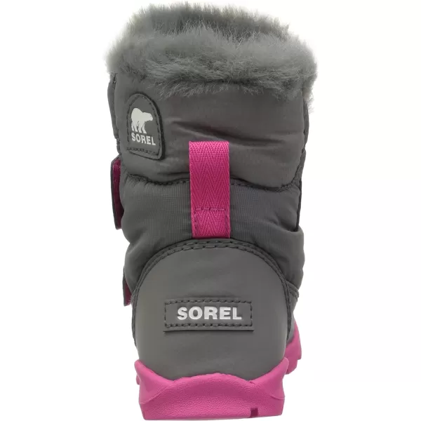 SOREL  Youth Whitney Strap Waterproof Insulated Winter Boot for KidsQuarry Ultra Pink