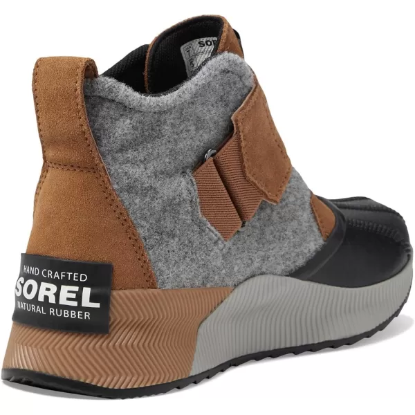 SOREL Out N About III Classic Strap Waterproof Boots for Women  Leather Upper  Breathable Lining  RoundtoeCamel BrownBlack