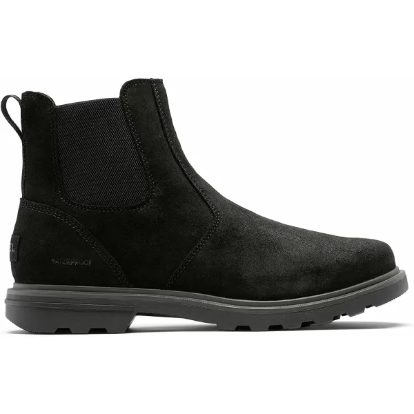 Sorel Mens Carson Chelsea Waterproof BootsBlack Jet